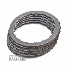 Friction and steel plate kit E Clutch [FORWARD] FORD 10R60 LP5P-7P211-BA LP5P-7A262-AA  [total thickness of the set 27.25 mm, 5 friction plates]