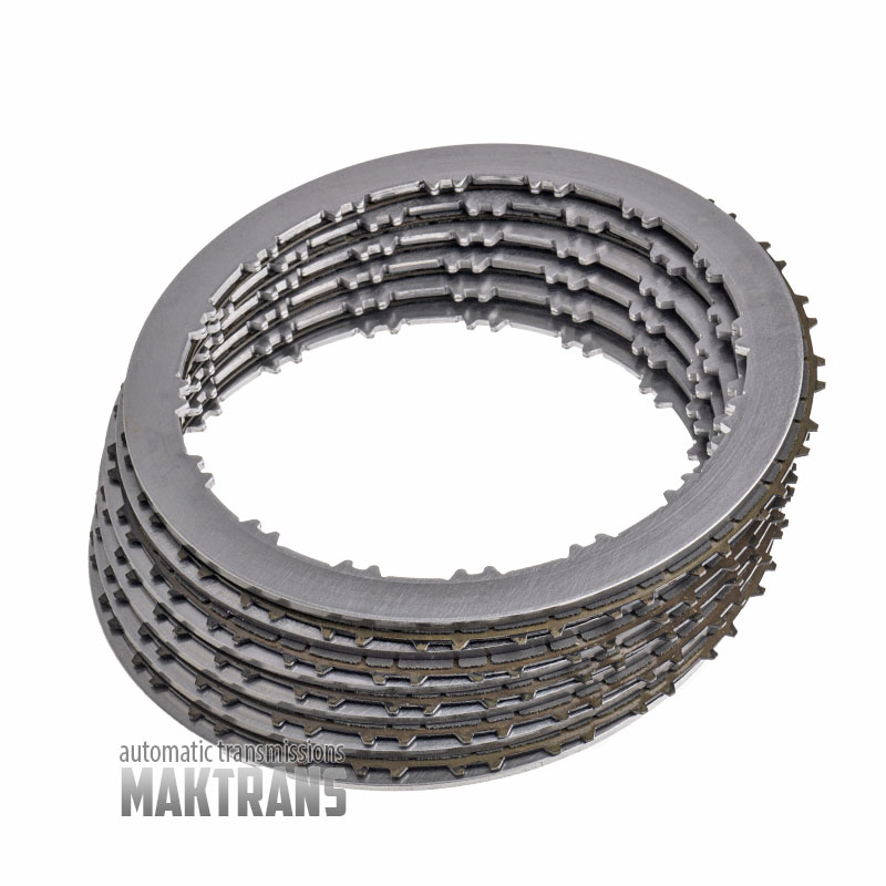 Friction and steel plate kit E Clutch [FORWARD] FORD 10R60 LP5P-7P211-BA LP5P-7A262-AA  [total thickness of the set 27.25 mm, 5 friction plates]