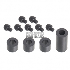 Valve body rubber tube and damper kit ZF 6HP19 [tube height : 10.30 mm (3 pcs.) / 26 mm (1 pc.), 7 rubber dampers for hydraulic accumulators] 