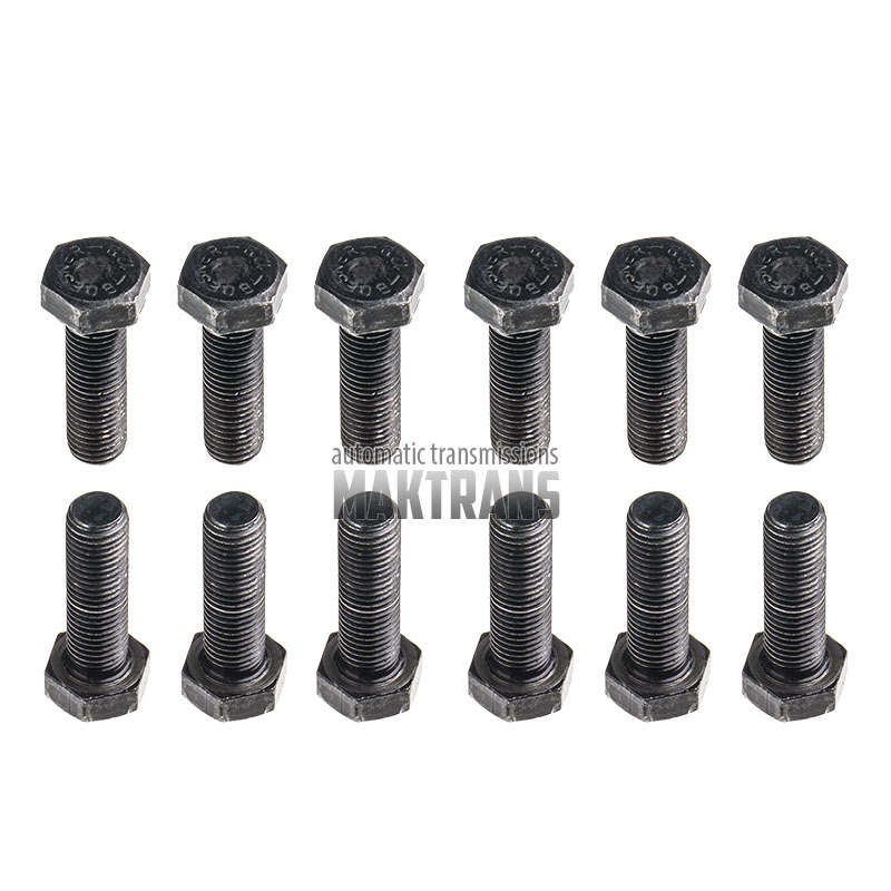 Differential bolt kit ZF 4HP16 4HP20 [12 bolts in the kit, bolt length 47.85 mm, thread Ø 11.85 mm]