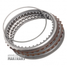 Steel and friction plate kit A Clutch (1, 2, 3, 4, 5, 6) FORD 8F35 [total thickness of the set 16.30 mm, 2 friction plates]