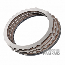 Friction and steel plate kit F Clutch ZF 4HP16 [total thickness of the set 12.60 mm, 3 friction plates]