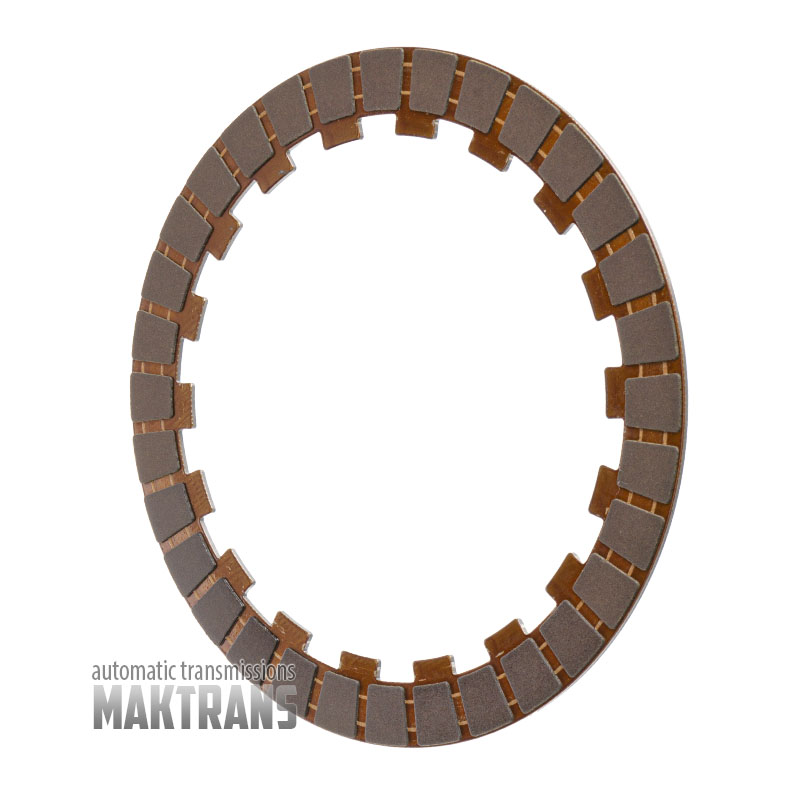 Set of steel and friction plates for clutch of Hyundai/KIA A6GF1 A6MF1 torque converter - suitable for torque converters marked NLD, NLM, NTA