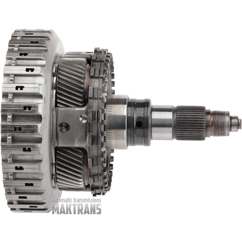 Rear planetary gear No.4 with output shaft ZF 8HP70 [total height 223 mm, 4 pinions (37 teeth per pinion), 43 splines, spline diameter 30.75 mm]
