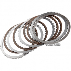 Friction and steel plate kit 1-2-7-8-Rev Clutch 8L45E