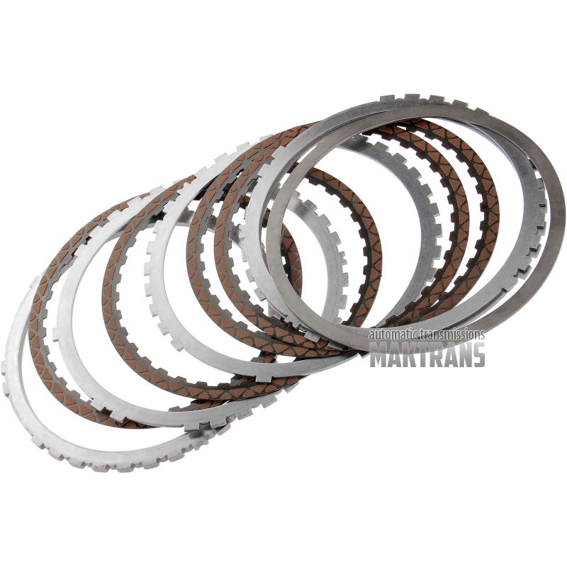 Friction and steel plate kit 1-2-7-8-Rev Clutch 8L45E