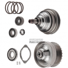 Pulley set (disassembled) without chain Hyundai / KIA CVT C0GF1 / driven pulley gear 31 teeth (outer Ø 63.40 mm, 2 notches) / [not regenerated, wear of working surfaces]