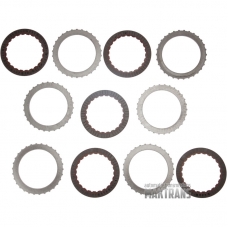 Friction and steel plate kit GM 9T65 6-7-8-9 Clutch / [5 friction plates, total kit thickness 21.10 mm]