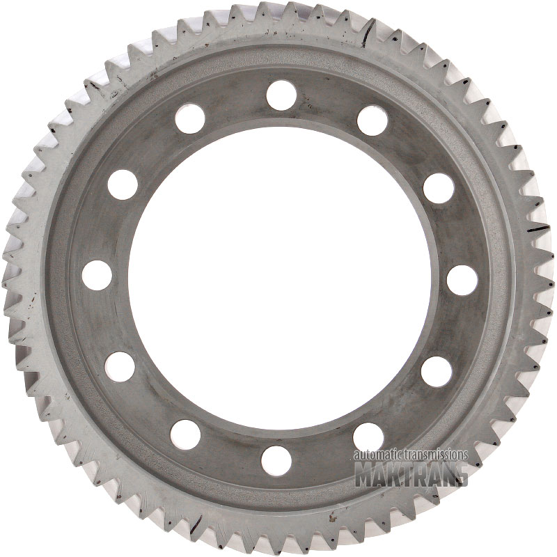 Differential helical gear Aisin Warner AW55-50SN AW55-51SN / 61 teeth, outer Ø 211.55 mm, gear width 30.55 mm, number of notches 1 pc., 12 mounting holes]
