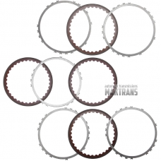 Friction and steel plate kit Low / Reverse Brake  JATCO JF613E [total thickness of the kit 17 mm, 4 friction plates]