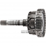 Output shaft and planetary gear No.4 ZF 8HP70 8HP75 / [total shaft height 290 mm, 43 splines, 4 satellites, 37 teeth on pinion, non-removable parking gear]