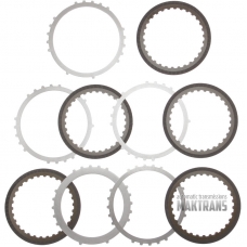 Friction and steel plate kit Low / Reverse Brake F4A41 F4A42 /[5 friction plates, total thickness of the kit 15.10 mm]