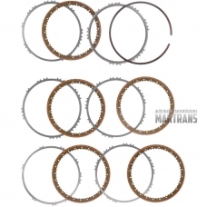 Friction and steel plate kit Low / Reverse Clutch TG-81SC AWF8F45 AF50-8 U881E / [5 friction plates, total kit thickness 24.85 mm]
