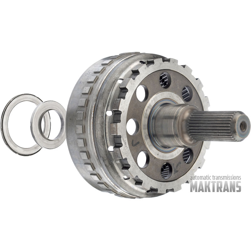 Output shaft / rear planetary ring gear GM 6L80 / [total height 202 mm, 32 splines (ext. Ø 34.70 mm)]