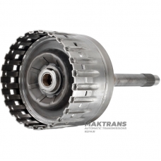 Input shaft / drum E Clutch (without disc kit (under 4 friction discs), with pistons) ZF 6HP19 - reconditioned, (total shaft height 297 mm, ring gear 71 teeth)
