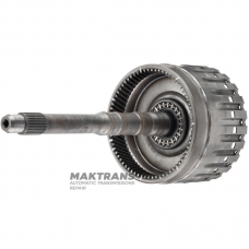 Input shaft / drum E Clutch (without disc kit (under 4 friction discs), with pistons) ZF 6HP19 - reconditioned, (total shaft height 297 mm, ring gear 71 teeth)