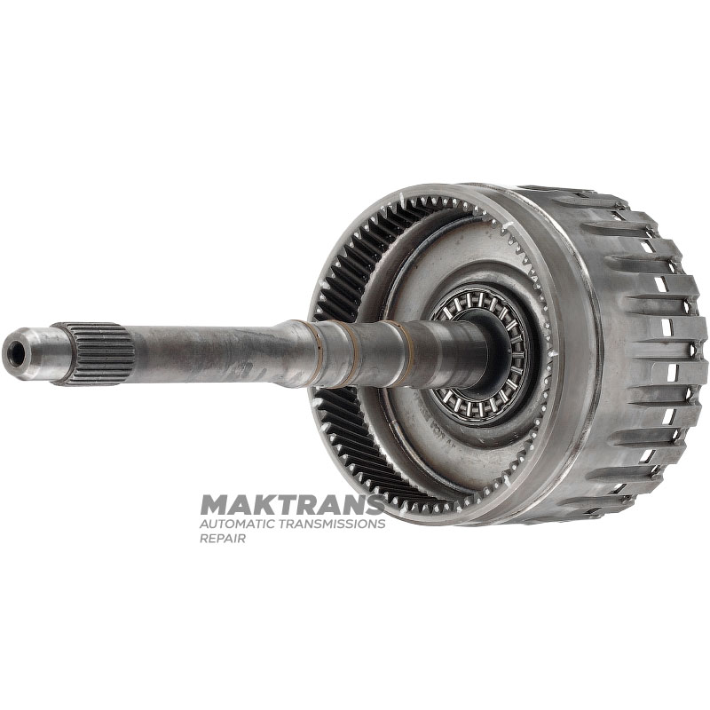 Input shaft / drum E Clutch (without disc kit (under 4 friction discs), with pistons) ZF 6HP19 - reconditioned, (total shaft height 297 mm, ring gear 71 teeth)