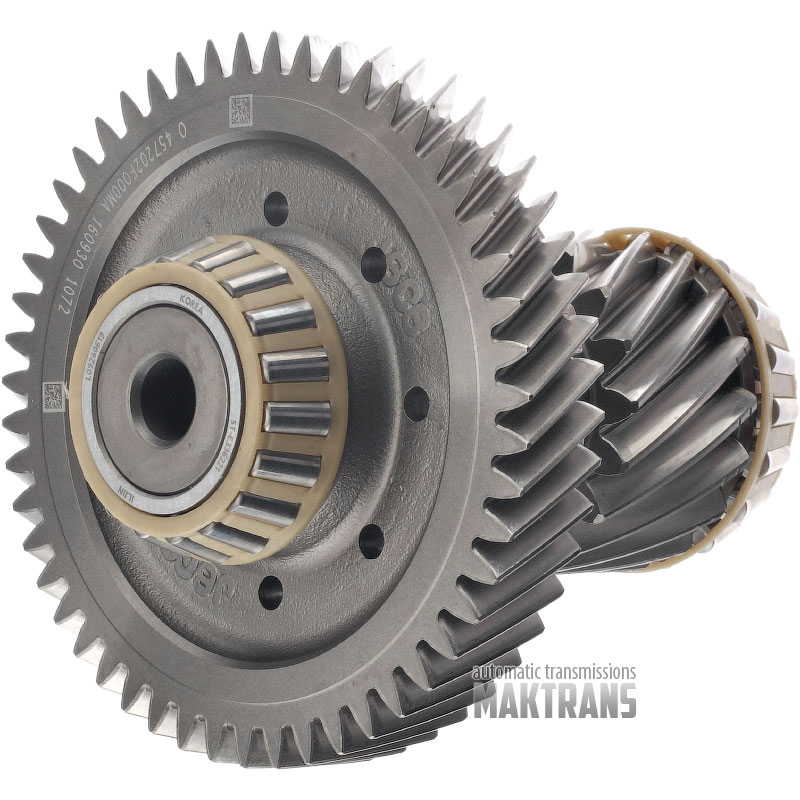 Differential intermediate shaft Hyundai / KIA A6MF2 [GEN2] 457202F000 457222F000 [total height 145 mm, drive gear 18T (2 notches) outer Ø 65.90 mm, driven gear 51T outer Ø 123.40 mm]