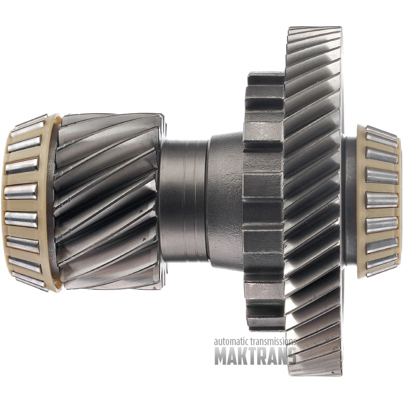 Differential intermediate shaft Hyundai / KIA A6MF2 [GEN2] 457202F000 457222F000 [total height 145 mm, drive gear 18T (2 notches) outer Ø 65.90 mm, driven gear 51T outer Ø 123.40 mm]