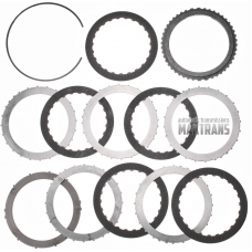 Steel and friction plate kit 2-3-4-6-8 Clutch GM 8L90 / [5 friction plates, total kit thickness 27.75 mm]