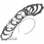 Steel and friction plate kit 4-5-6-7-8-R Clucth GM 8L90 / [4 friction plates, total kit thickness 20.85 mm]