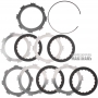 Steel and friction plate kit 4-5-6-7-8-R Clucth GM 8L90 / [4 friction plates, total kit thickness 20.85 mm]