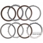 Friction and steel plate kit 1-2-3-4-5-R Clutch GM 8L90 /  [3 friction plates, total kit thickness 20.05 mm]