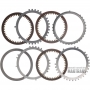 Set of steel and friction discs C2 (1-2-3-4-5-R) Clutch GM 8L90 / [3 friction discs, total thickness of the set 20.05 mm]