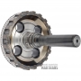 Output shaft / planet No. 4 (4 satellites, 47 teeth (outer Ø 75.45 mm) GM 10L1000 / FORD 10R1000 [total height 306 mm, 33 splines (outer Ø 42.40 mm), spline length 128 mm]