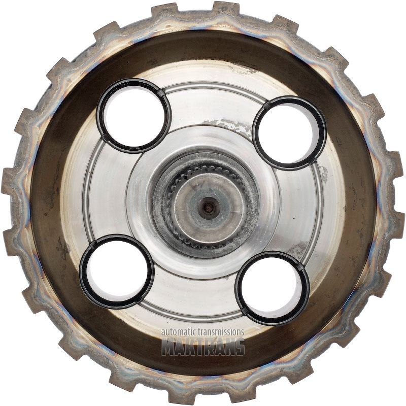 Output shaft / planet No. 4 (4 pinions, 47 teeth (outer Ø 75.45 mm) GM 10L1000 / FORD 10R1000 [total height 169 mm, 33 splines (outer Ø 42.25 mm), spline length 51 mm]