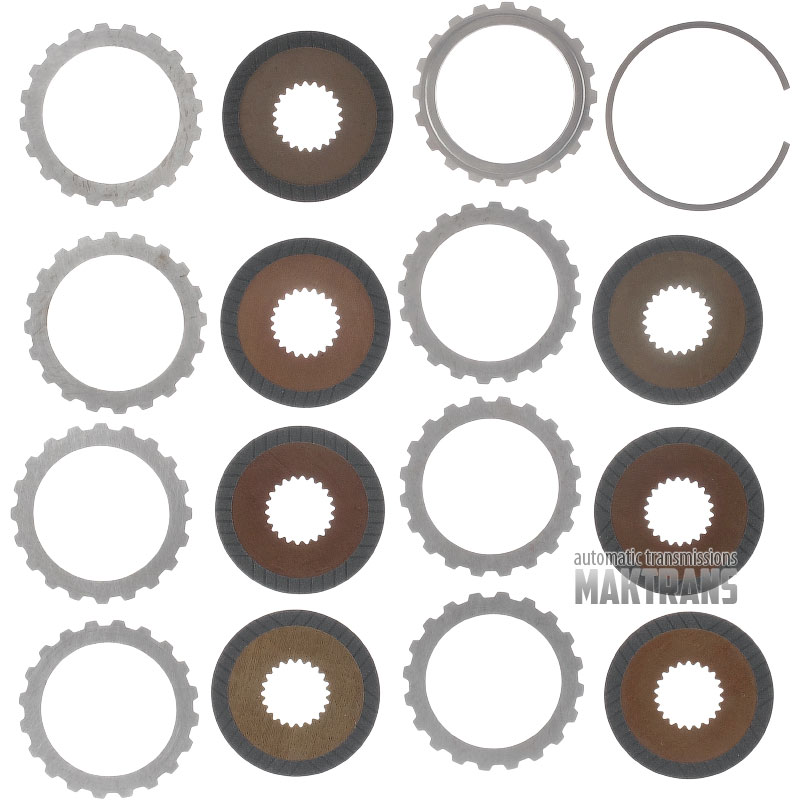 Transfer case friction and steel plate kit (Power Take-Off) GM 10L1000 / FORD 10R1000 [total thickness of the kit 25.30 mm, 7 friction plates]