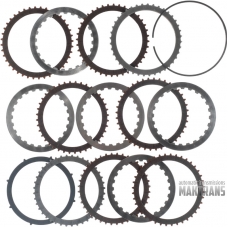 Friction and steel plate kit B3 Brake Clutch 722.6 1402720625 1402721826 / [6 friction plates, total kit thickness 27.05 mm]