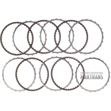 Steel and friction plate kit C3 Clutch TOYOTA A750E / [total thickness of set 24.10 mm, 5 friction plates]