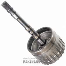 Input shaft / drum E Clutch (without plate kit, with pistons) ZF 6HP19 (BMW) / [27 splines (outer Ø 22 mm), total shaft height 297 mm, ring gear 71 teeth]