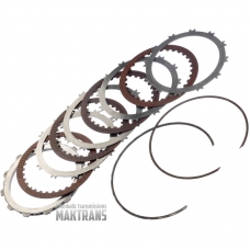 Friction and steel plate kit UNDERDRIVE Clutch DODGE / CHRYSLER 45RFE / [total kit thickness 22.50 mm, 4 friction plates]