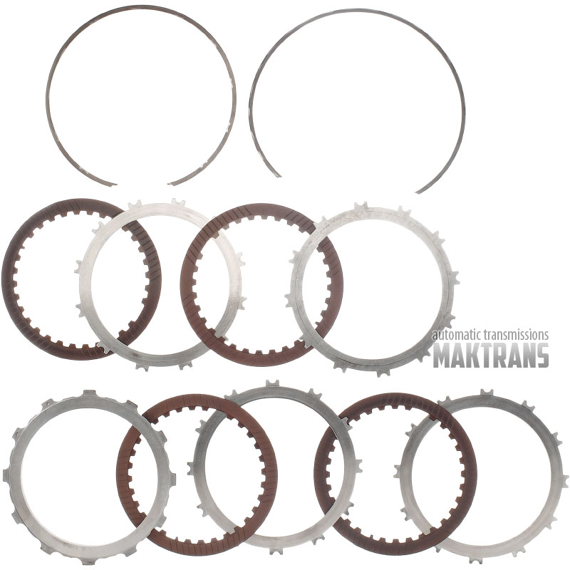 Friction and steel plate kit UNDERDRIVE Clutch DODGE / CHRYSLER 45RFE / [total kit thickness 22.50 mm, 4 friction plates]