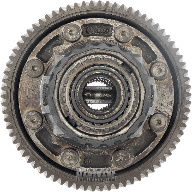 Differential (assembly) VAG 01M 096409111AH 096409121G / [helical gear 74 teeth (outer Ø 183.20 mm), 3 notches]