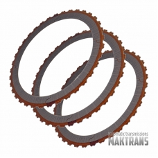 Friction plate kit 4-6-R FORD 8F35 JM5Z-7H095-C / [3 friction plates, inner Ø 144.10 mm, thickness 1.45 mm, 36 teeth]