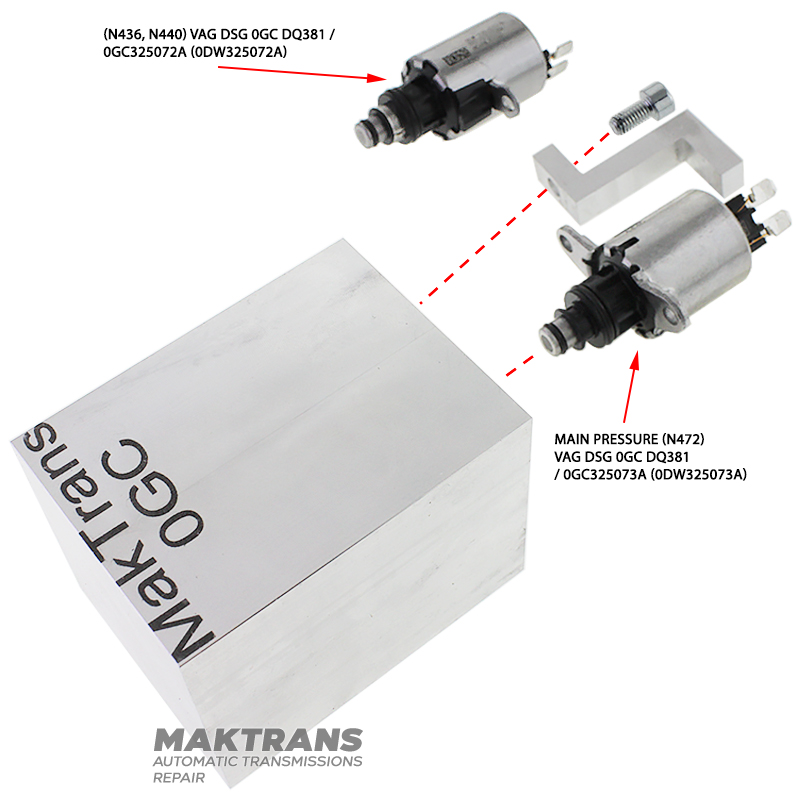 Adapter for testing solenoids 0GC (DQ381)