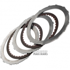Steel and friction plate kit B1 Brake RE7R01A (JR710E / JR711E) / [2 friction plates, total kit thickness 12.45 mm]