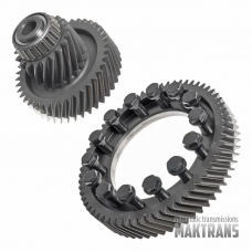 Differential primary gearset (17 / 64) TOYOTA K114 [helical gear 64 teeth (outer Ø 202 mm), differential intermediate shaft 17 teeth (outer Ø60 mm) / 40 teeth (outer Ø 113.25 mm)