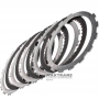 Friction and steel plate kit 2ND Brake TOYOTA U140E U140F U240E U241E U150E U151E U151F U250E 3568228010 3569221011 (4 friction plates, total thickness of the kit 18.60 mm)