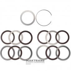 Friction and steel plate kit C2 Clutch Allison 3000 series / Allison MD3060 (6 friction platess, kit total thickness  36.50 mm)