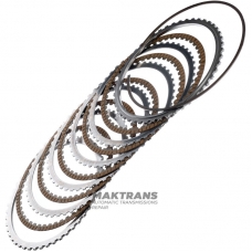 Friction and steel plate kit Underdrive Clutch Hyundai / KIA A8LF1 454654G100 (5 friction plates, kit total thickness  22.65 mm)