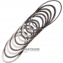 Friction and steel plate kit Underdrive Clutch Hyundai / KIA A8LF1 454654G100 (5 friction plates, kit total thickness  22.65 mm)