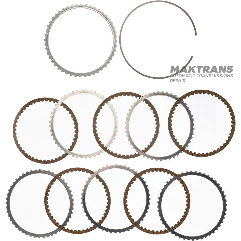 Friction and steel plate kit Underdrive Clutch Hyundai / KIA A8LF1 454654G100 (5 friction plates, kit total thickness  22.65 mm)