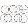 Friction and steel plate kit Underdrive Clutch Hyundai / KIA A8MF1 454654G600 (4 friction plates, total thickness of the kit 18.50 mm)