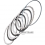 Friction and steel plate kit 3-7-R Clutch Hyundai / KIA A8MF1 455254G600 (3 friction plates, kit total thickness 19 mm)