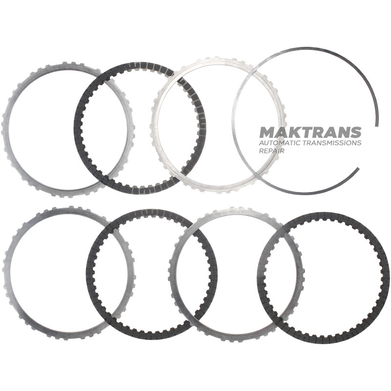 Friction and steel plate kit 3-7-R Clutch Hyundai / KIA A8MF1 455254G600 (3 friction plates, kit total thickness 19 mm)