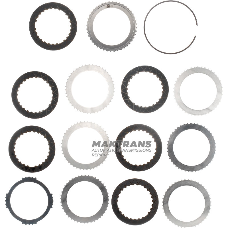 Friction and steel plate kit D Clutch FORD 10R80 / 10L90 (6 friction plates, total package thickness 24.60 mm / 28.05 mm)